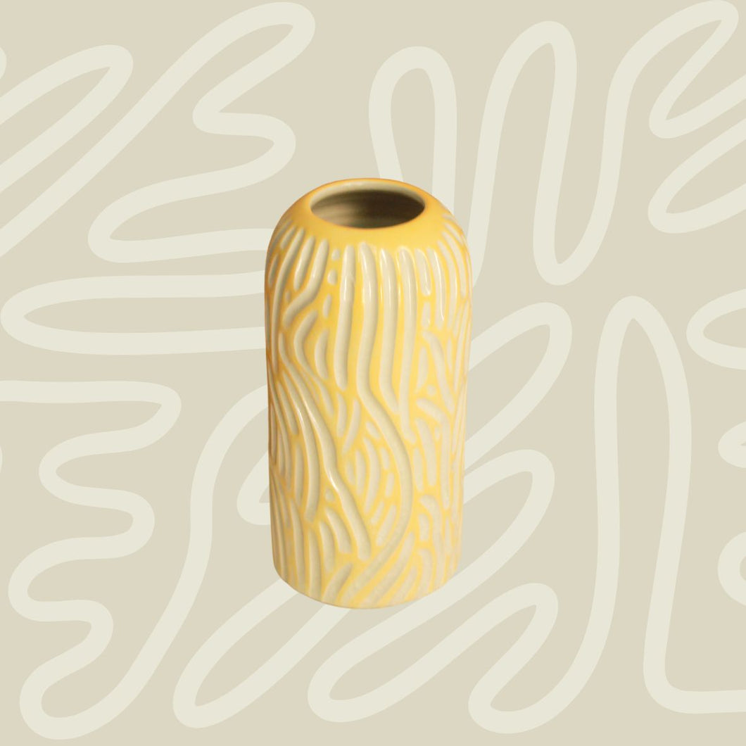 Goldy Swirly Vase